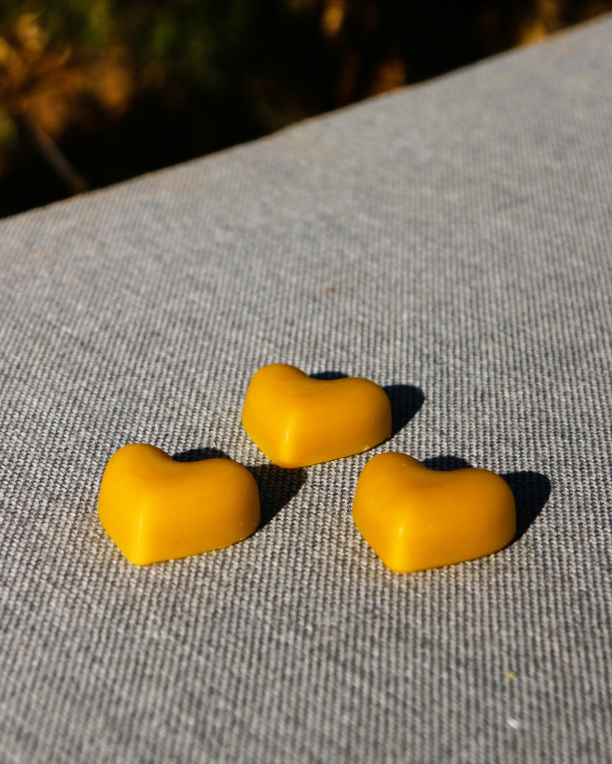 Floating Hearts beeswax candle and silicone mould