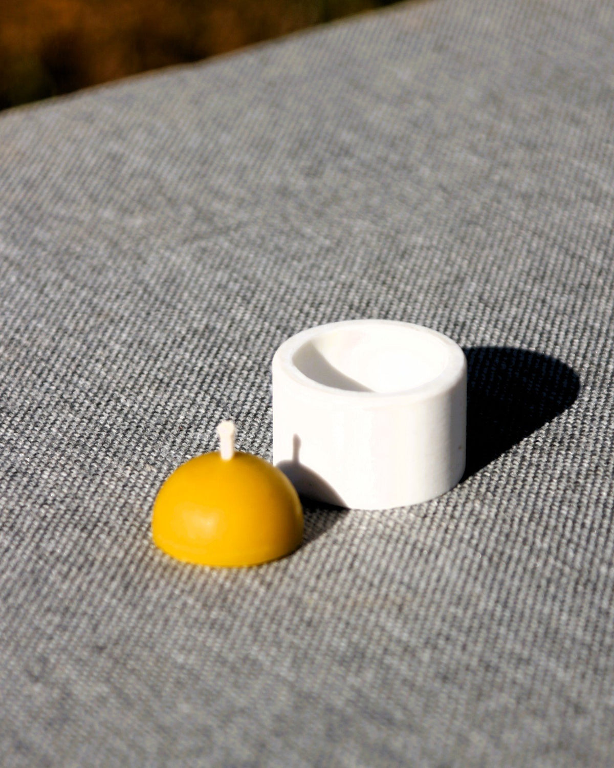 Half Sphere tea light beeswax candle and silicone mould