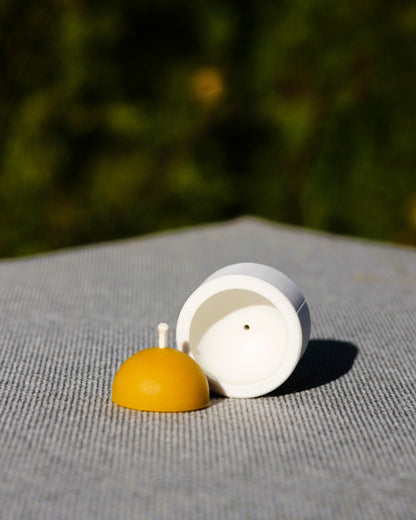 Half Sphere tea light beeswax candle and silicone mould