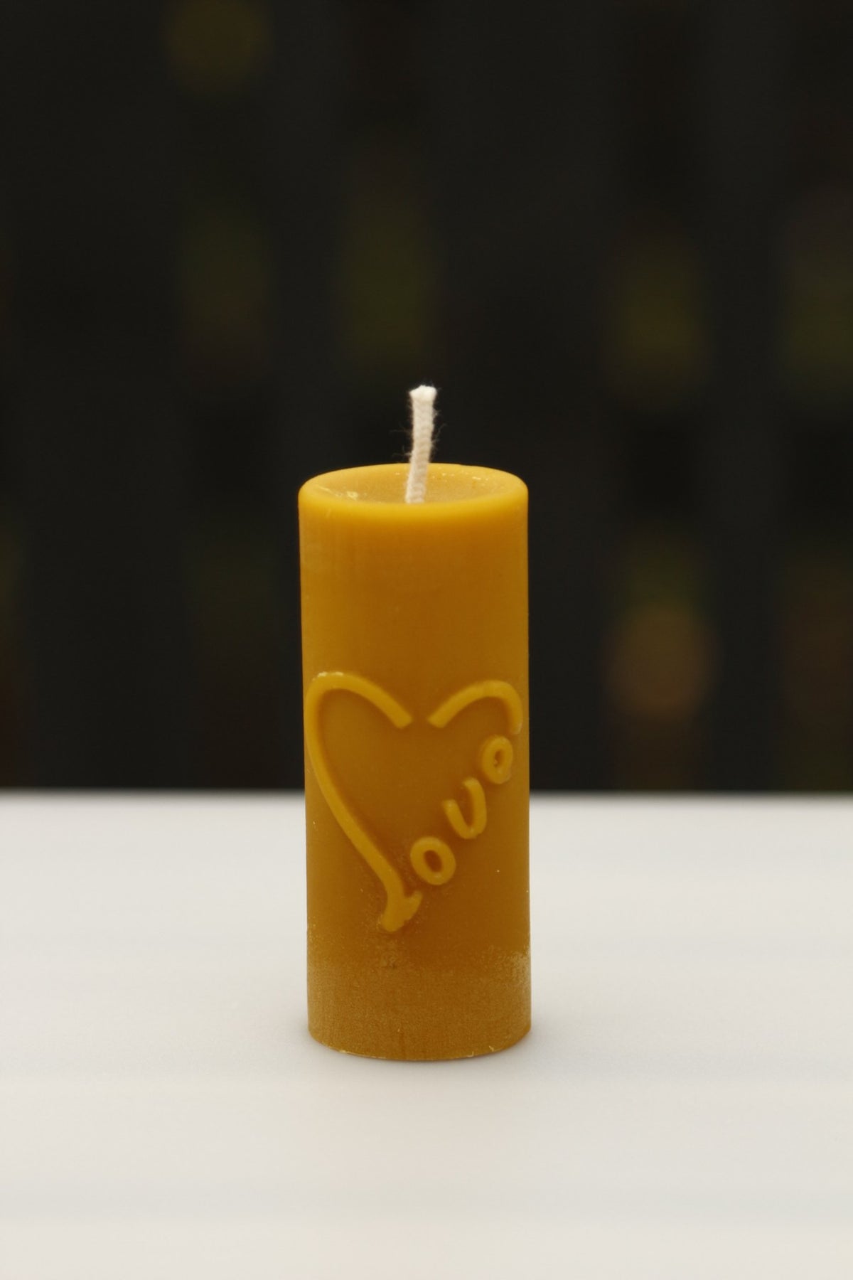 Hearts & Cross beeswax candle and silicone mould