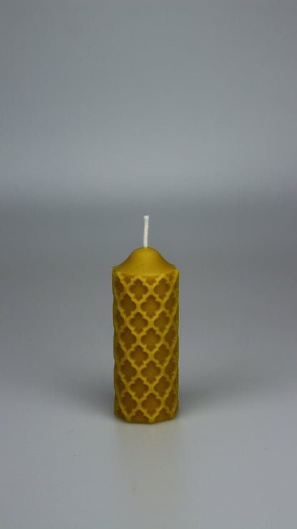 Old Window beeswax candle and silicone mould
