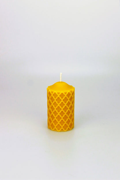 Old Window beeswax candle and silicone mould