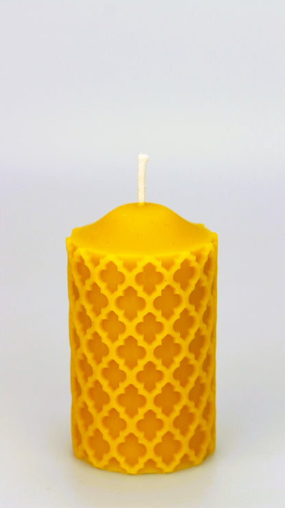 Old Window beeswax candle and silicone mould