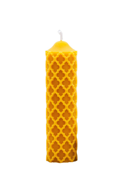 Old Window beeswax candle and silicone mould