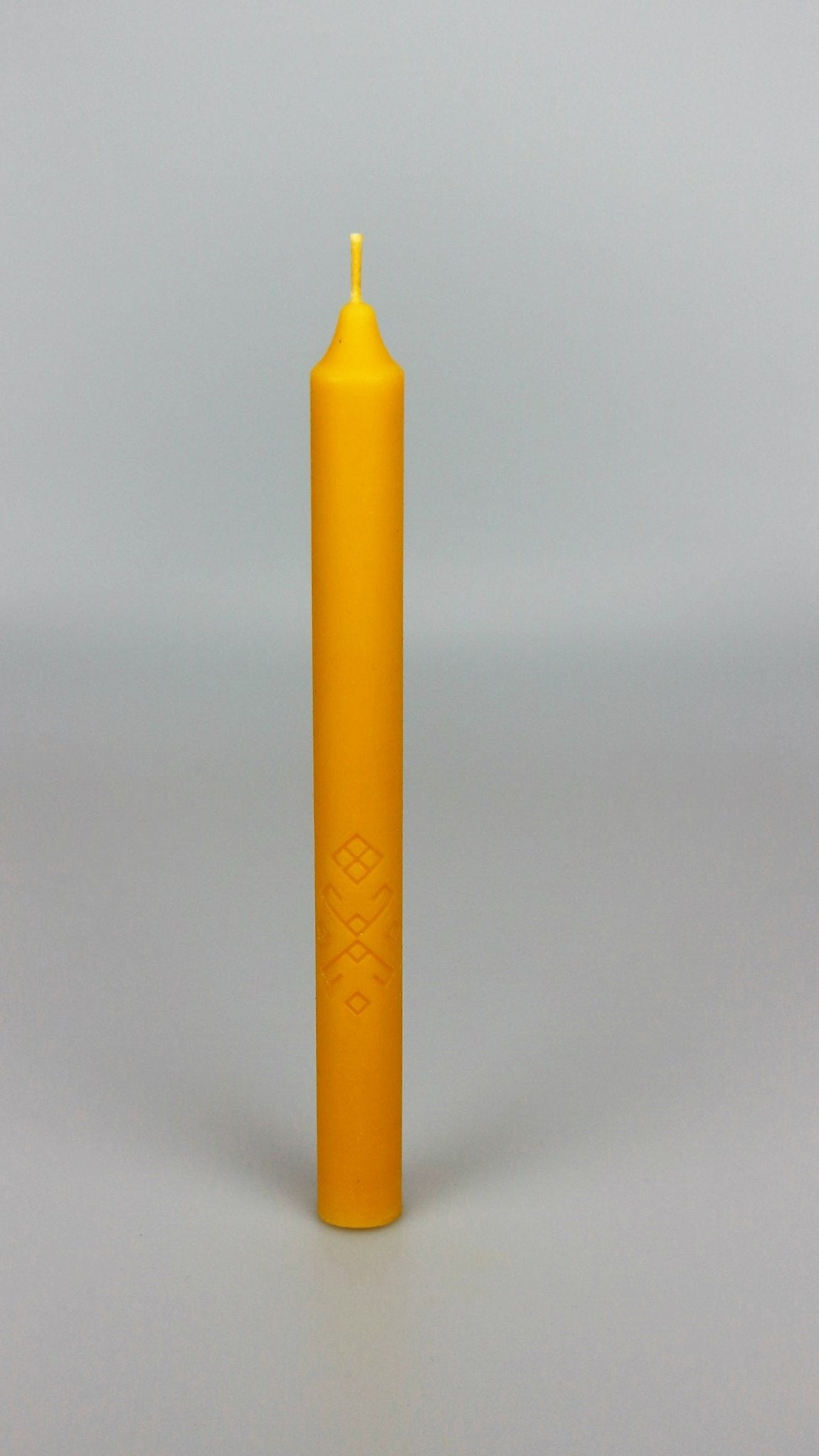 Taper with Ornament beeswax candle and silicone mould