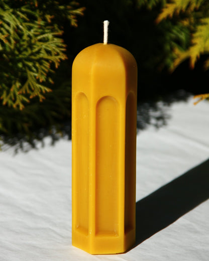 Quiet Pavilion beeswax candle and silicone mould
