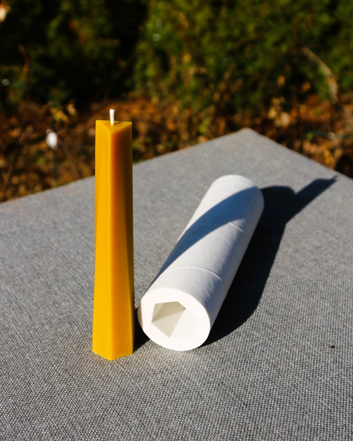 Polyfusion Flame beeswax candle and silicone mould