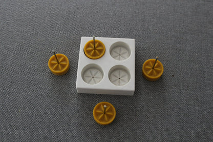 Rose tea light beeswax candle and silicone mould