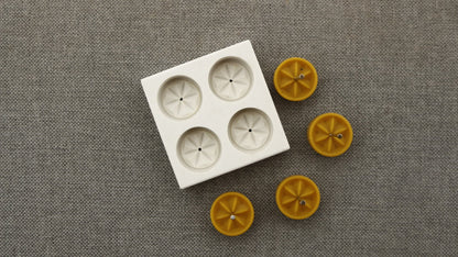 Rose tea light beeswax candle and silicone mould