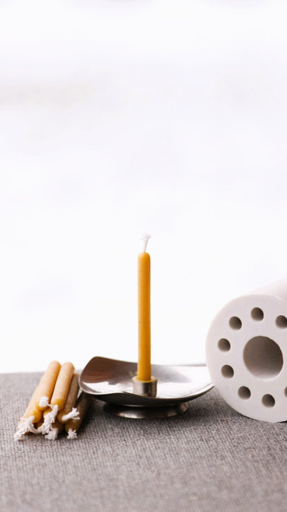 Roundtop Birthday candle beeswax candle and silicone mould