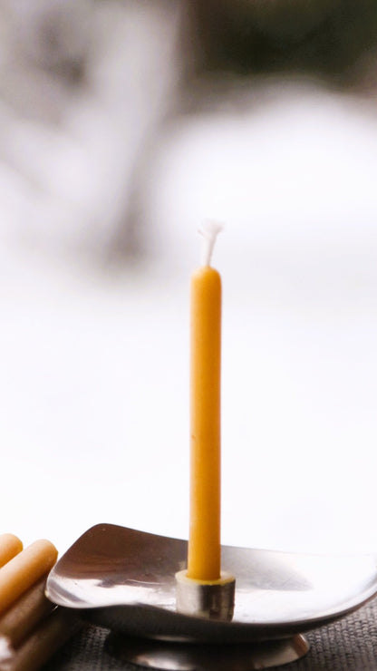 Roundtop Birthday candle beeswax candle and silicone mould