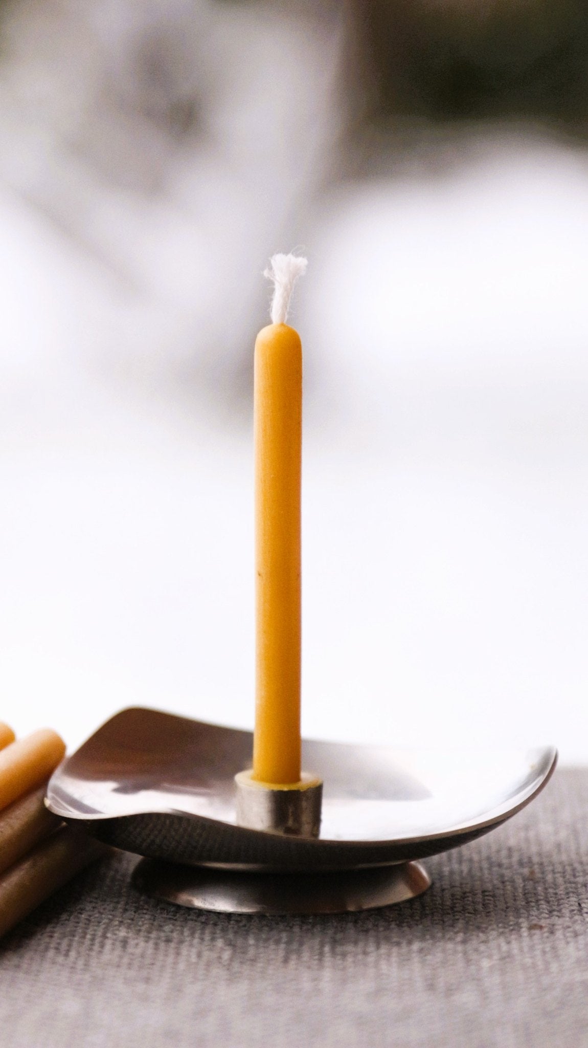 Roundtop Birthday candle beeswax candle and silicone mould