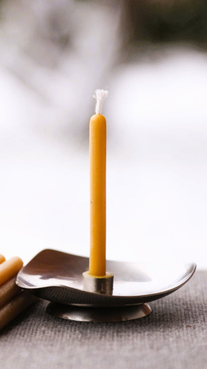 Roundtop Birthday candle beeswax candle and silicone mould
