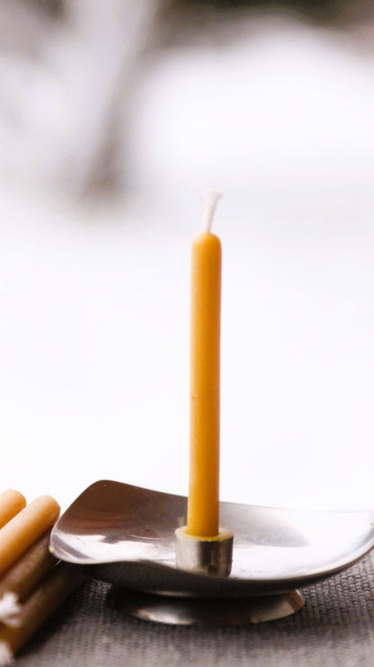 Roundtop Birthday candle beeswax candle and silicone mould