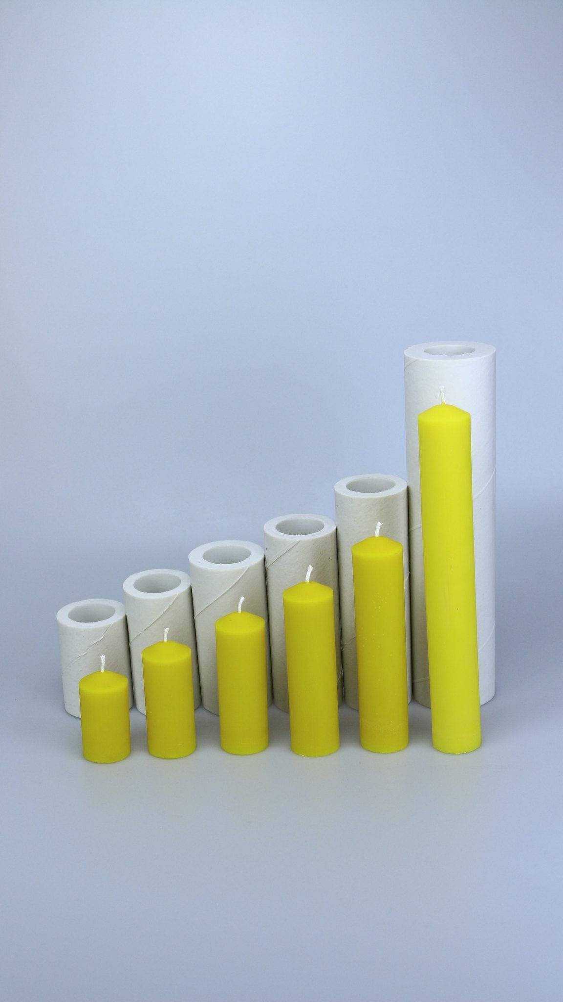 Simplicity pillar beeswax candle and silicone mould