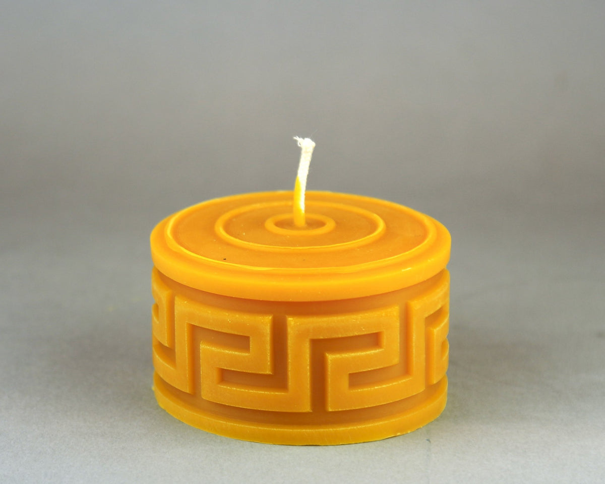 Square Waves beeswax candle and silicone mould