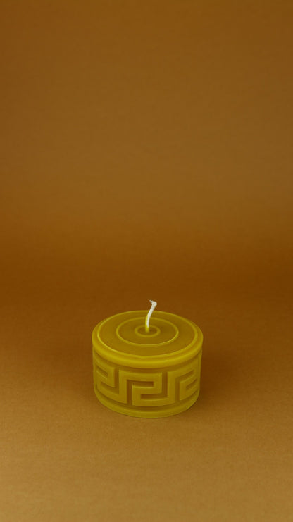 Square Waves beeswax candle and silicone mould