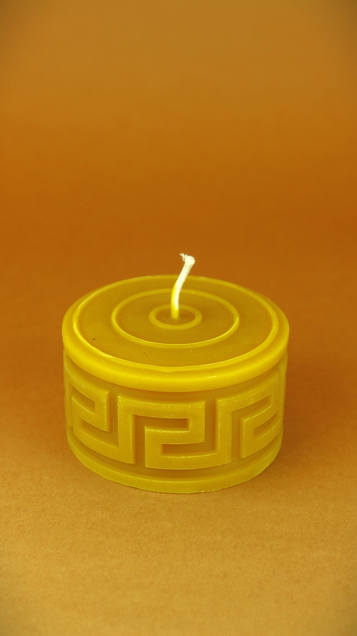 Square Waves beeswax candle and silicone mould