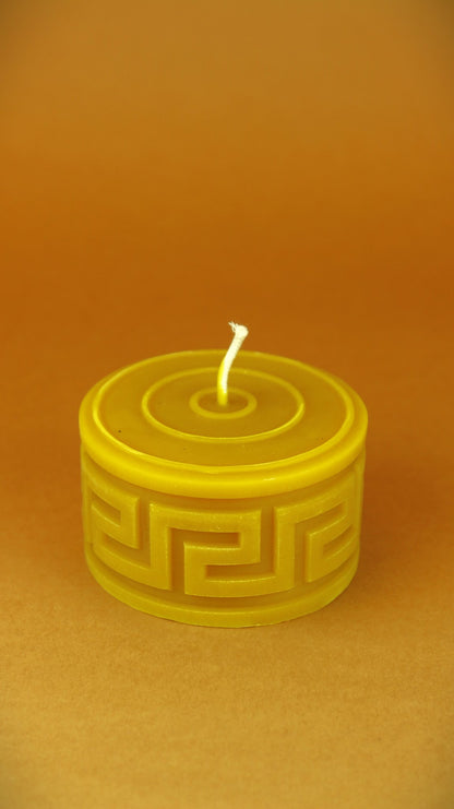 Square Waves beeswax candle and silicone mould