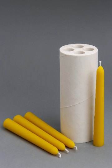Taper candle 18/20 cm beeswax candle and silicone mould