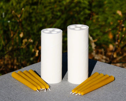 Taper candle 18/20 cm beeswax candle and silicone mould
