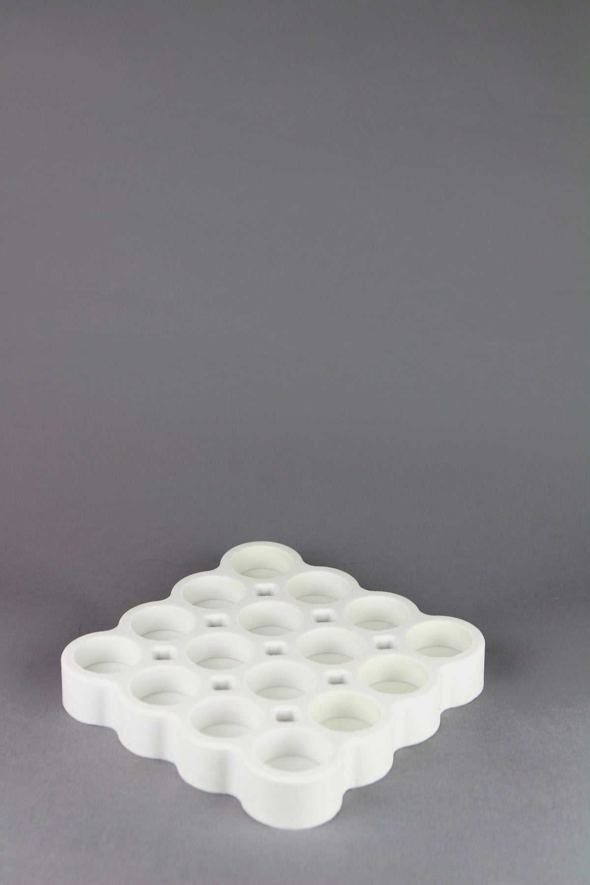 Tea light beeswax candle and silicone mould