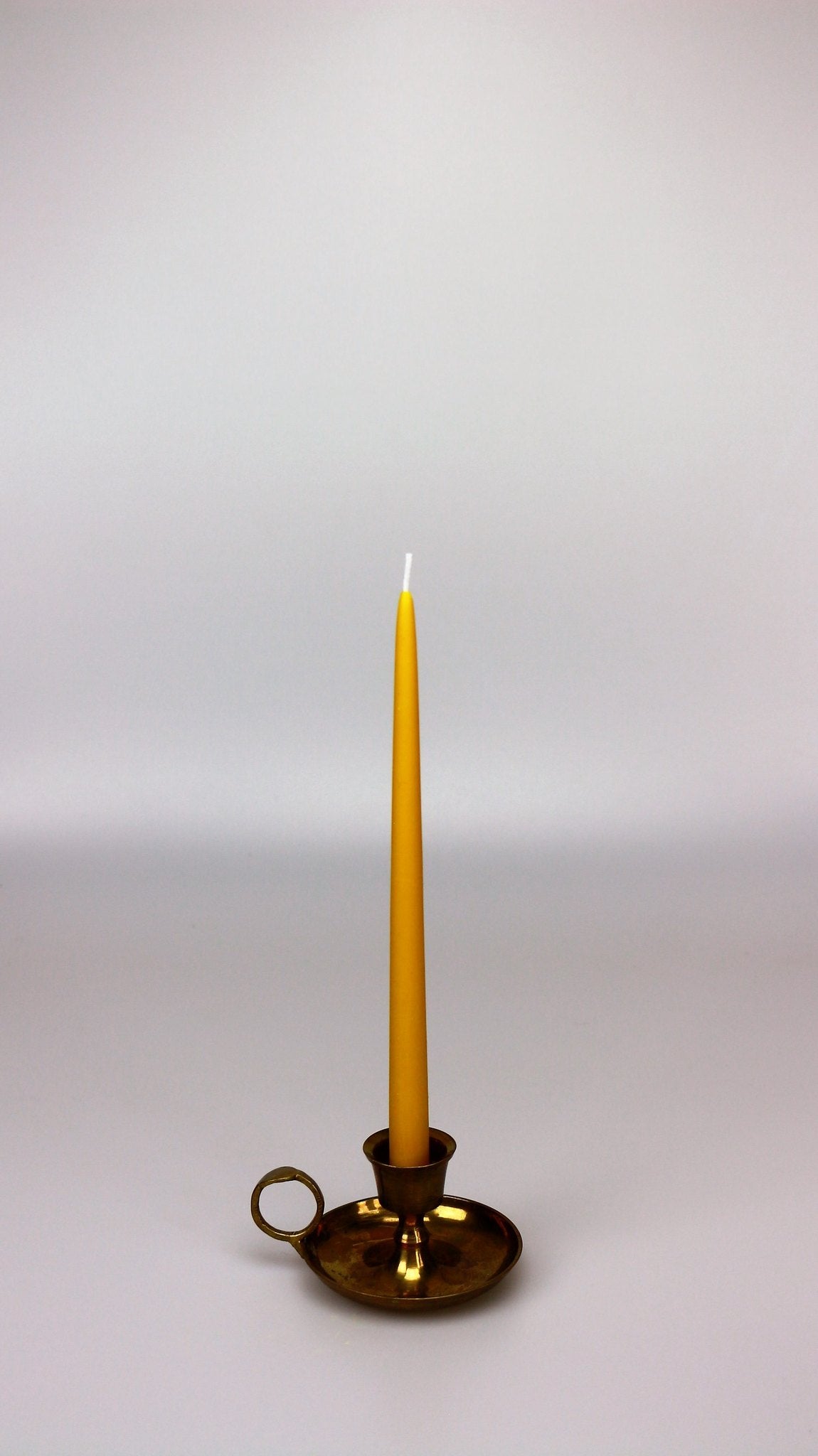 Vintage taper beeswax candle and silicone mould