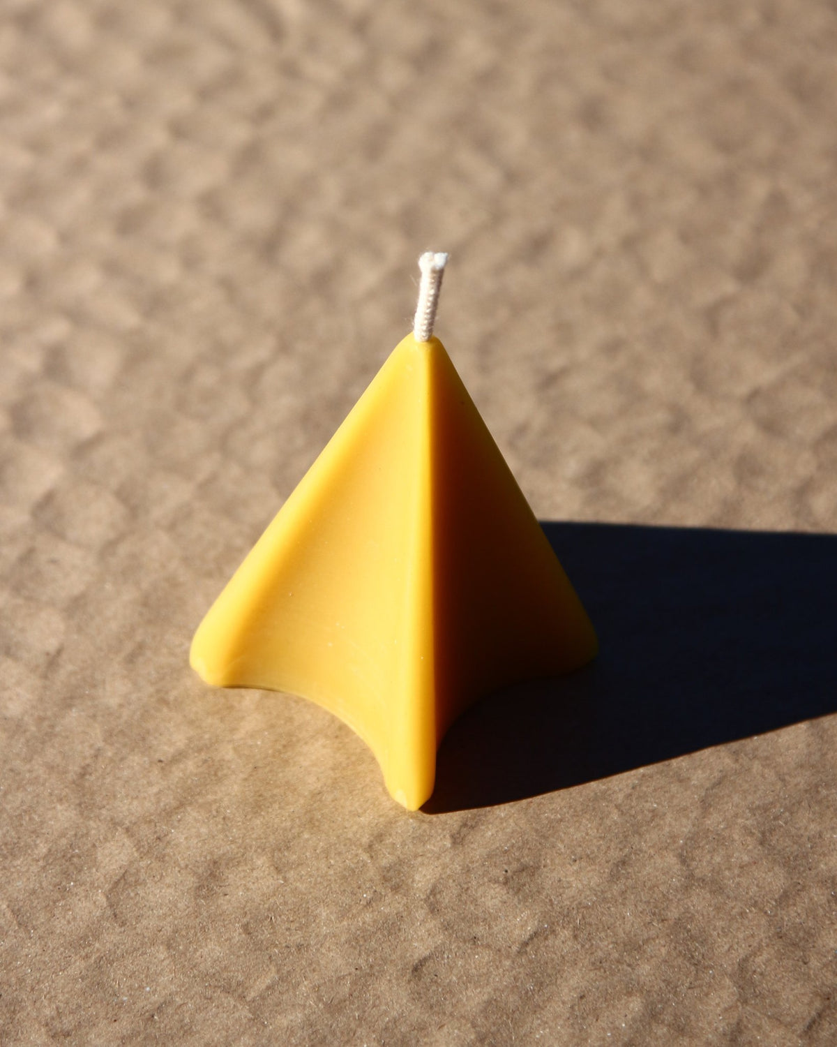 Wavey Peak beeswax candle and silicone mould