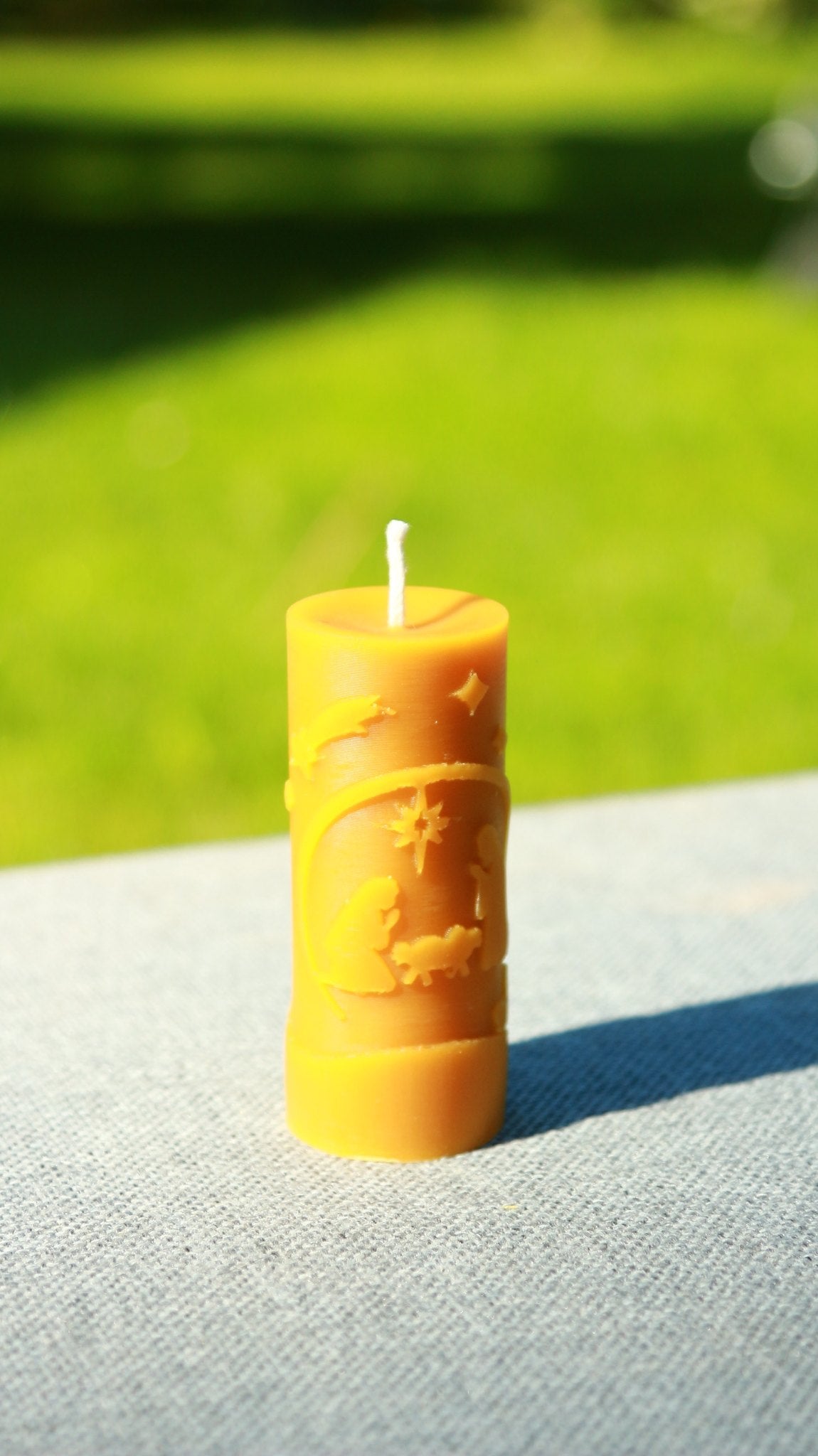 Christmas Scene beeswax candle and silicone mould