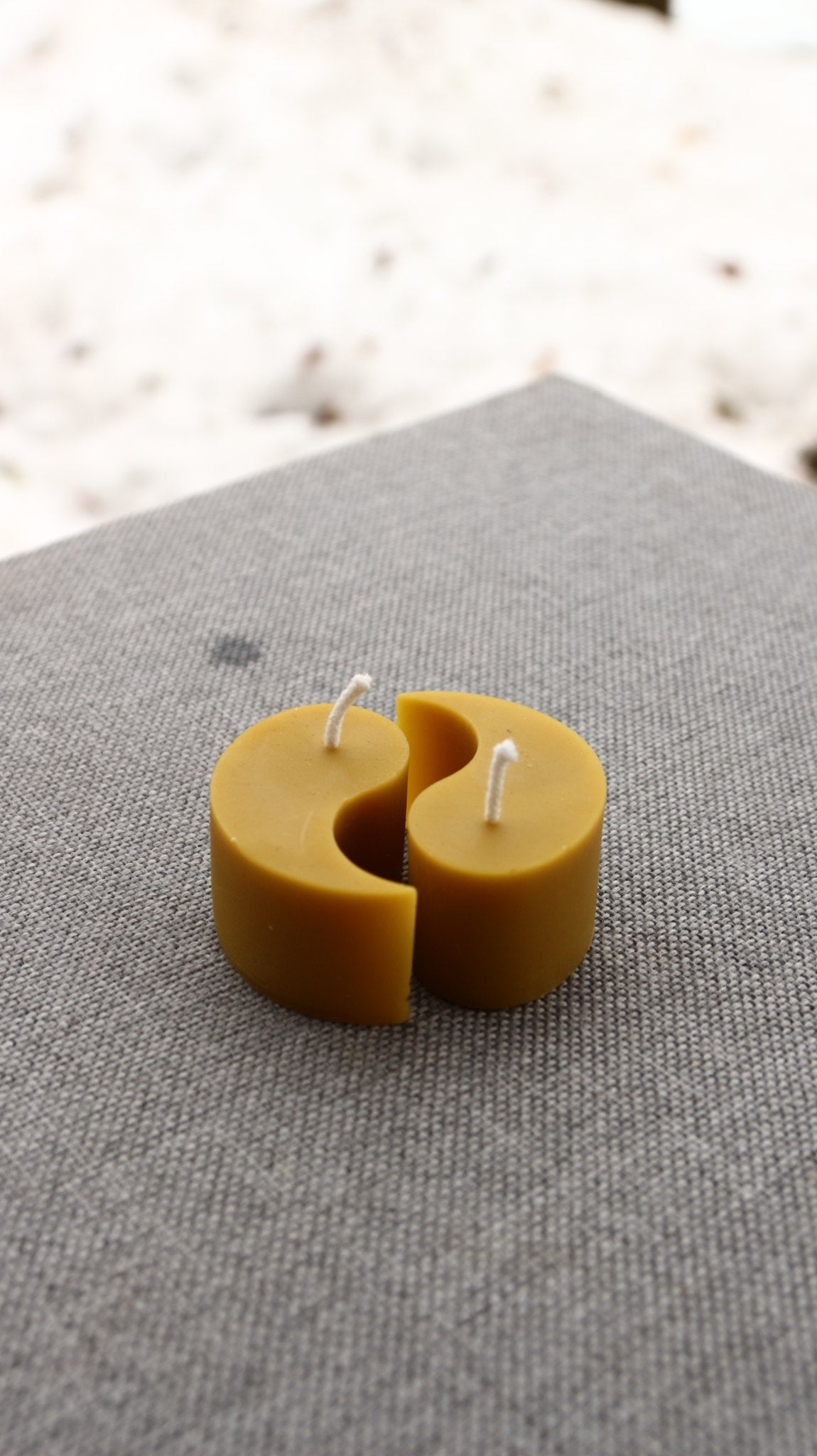 Ying Yang beeswax candle and silicone mould