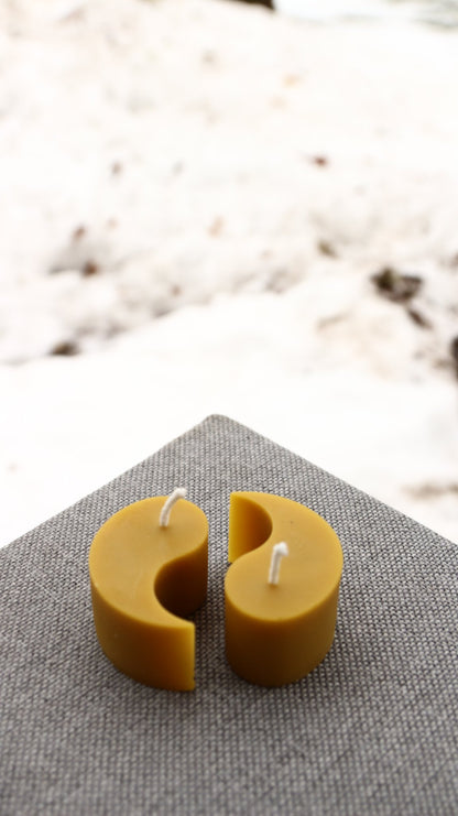Ying Yang beeswax candle and silicone mould
