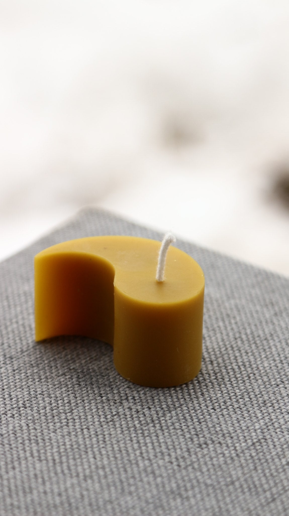 Ying Yang beeswax candle and silicone mould
