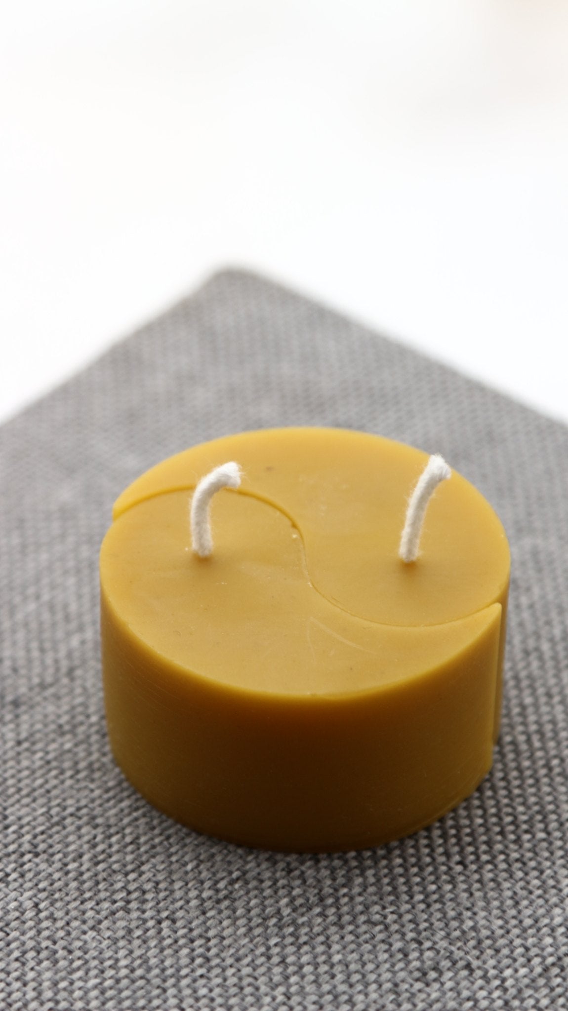 Ying Yang beeswax candle and silicone mould