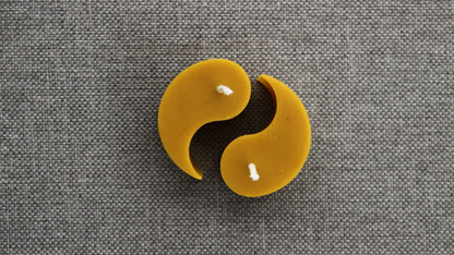 Ying Yang beeswax candle and silicone mould