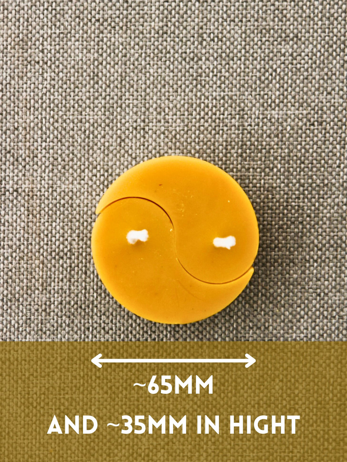 Ying Yang beeswax candle and silicone mould