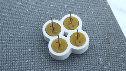 Ying Yang tea light beeswax candle and silicone mould