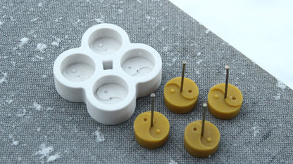 Ying Yang tea light beeswax candle and silicone mould