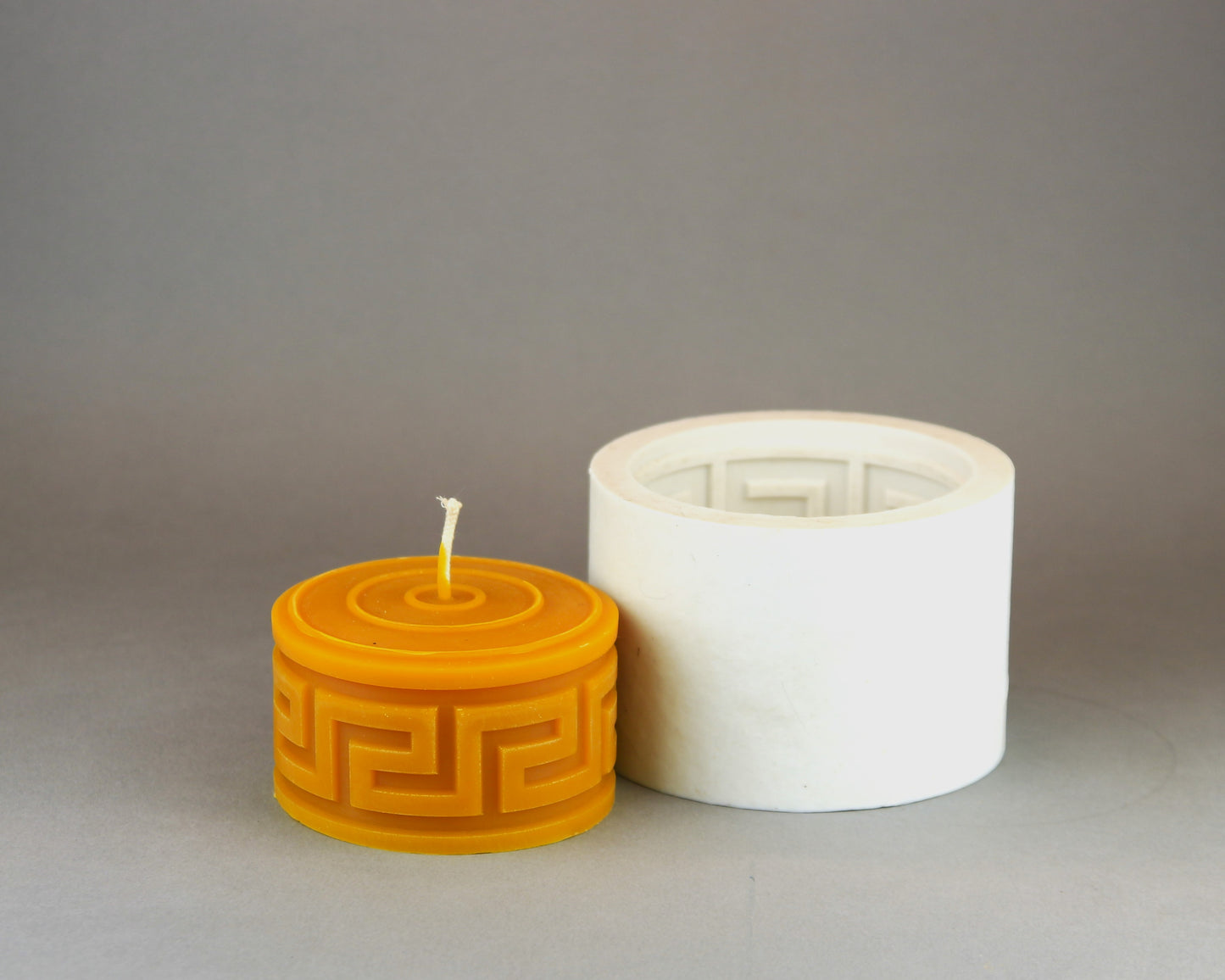 SQUARE WAVES Handmade silicone candle mold (