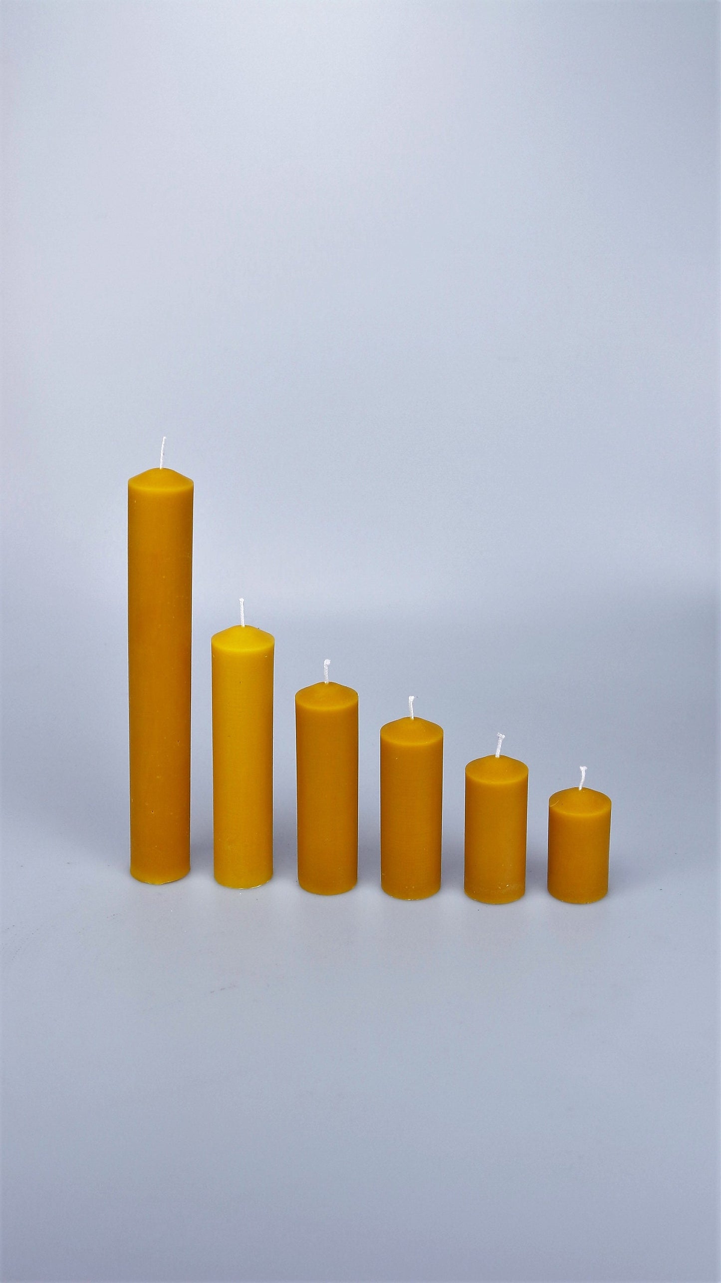 SIMPLICITY 6 sizesCandle Details:
SIMPLICITY 6 variations of plain pillars: candle's height 5 cm,

candle's height of 7 cm,
candles height 9 cm,
candle's height of 11
cm, candle's heiSilicone MoldLatvian CandlesLatvian CandlesSIMPLICITY Silicone Candle mold